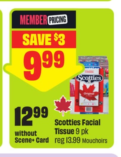 Scotties Facial Tissue
