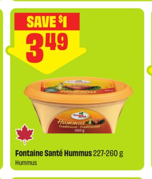 Fontaine Santé Hummus
