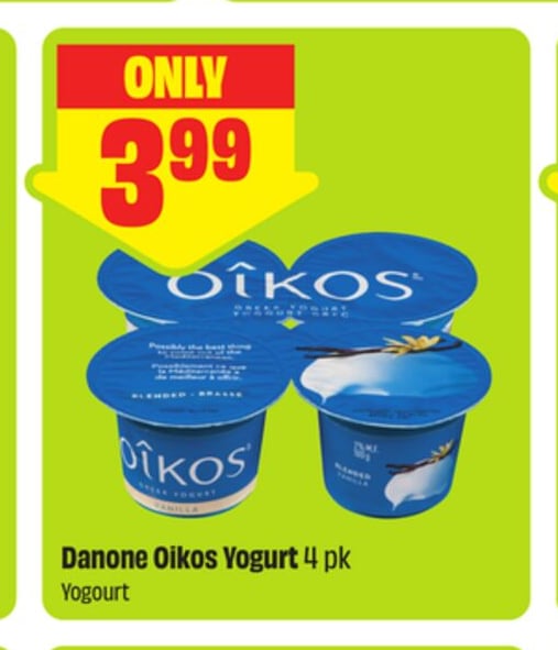 Danone Oikos Yogurt
