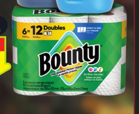 BOUNTY PAPER TOWELS