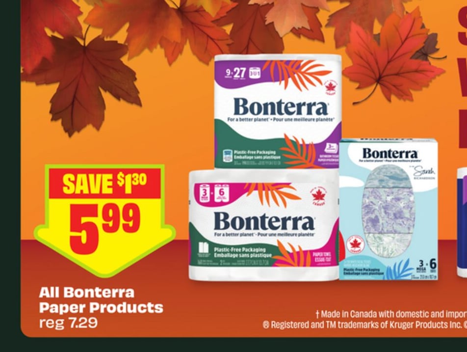All Bonterra Paper Products