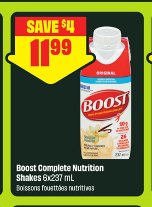 Boost Complete Nutrition Shakes