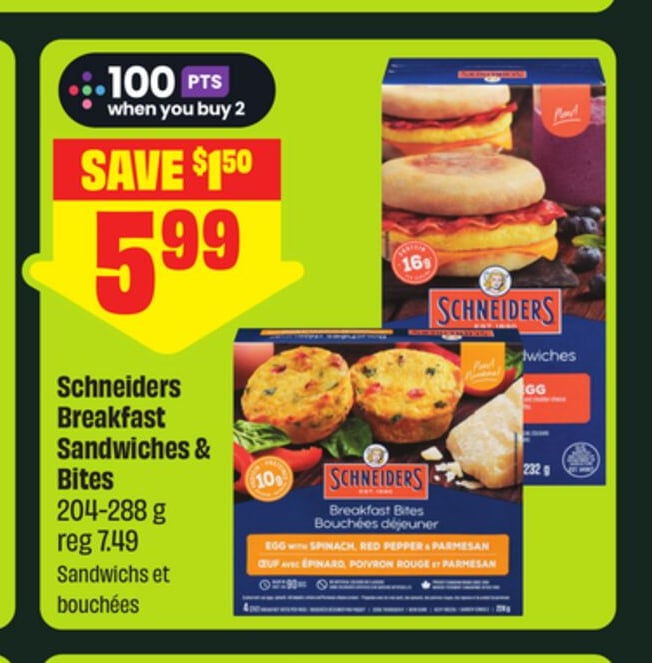 Schneiders Breakfast Sandwiches & Bites