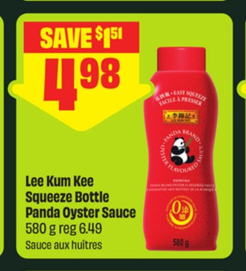 Lee Kum Kee Squeeze Bottle Panda Oyster Sauce - FreshCo Mid-Autumn