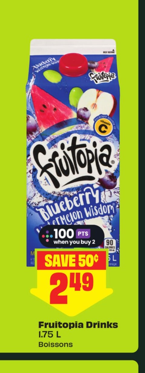 Fruitopia Drinks 1.75 L