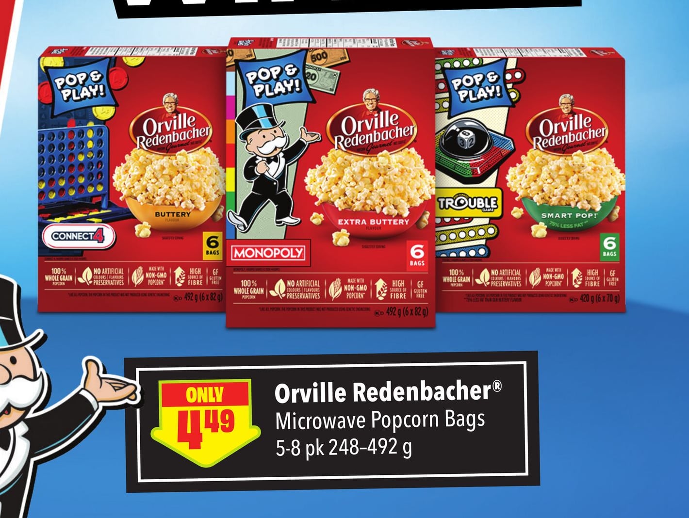 Orville Redenbacher® Microwave Popcorn Bags 5-8 pk 248-492 g