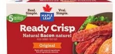 MAPLE LEAF LAYED BACON, SCHNEIDER'S BACON, FROZEN BREAKFAST SANDWICHES OR EGG BITES