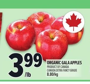 ORGANIC GALA APPLES