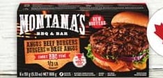 MONTANA'S ANGUS BEEF BURGERS OR KELSEYS PORK BACK RIBS