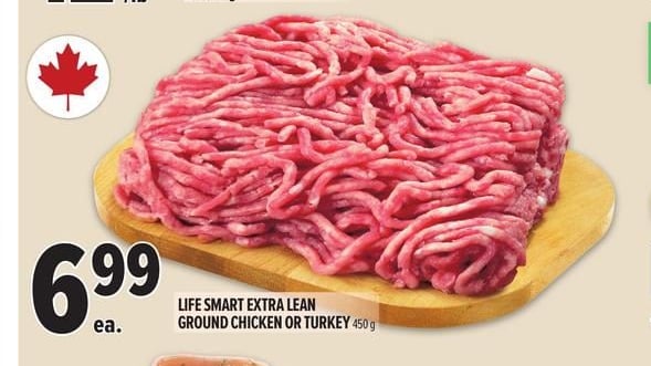 LIFE SMART EXTRA LEAN GROUND CHICKEN OR TURKEY