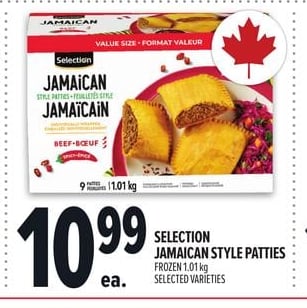 SELECTION JAMAICAN STYLE PATTIES