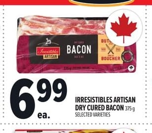 IRRESISTIBLES ARTISAN DRY CURED BACON