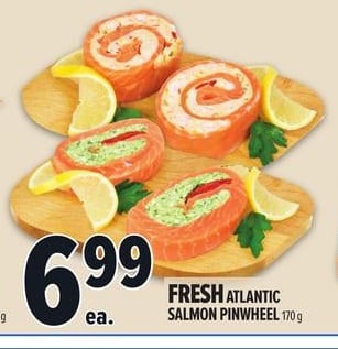 FRESH ATLANTIC SALMON PINWHEEL