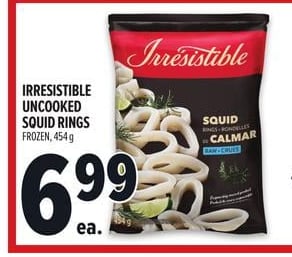 IRRESISTIBLE UNCOOKED SQUID RINGS