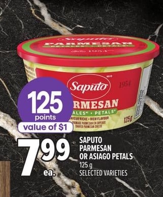 SAPUTO PARMESAN OR ASIAGO PETALS