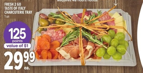 FRESH 2 GO TASTE OF ITALY CHARCUTERIE TRAY