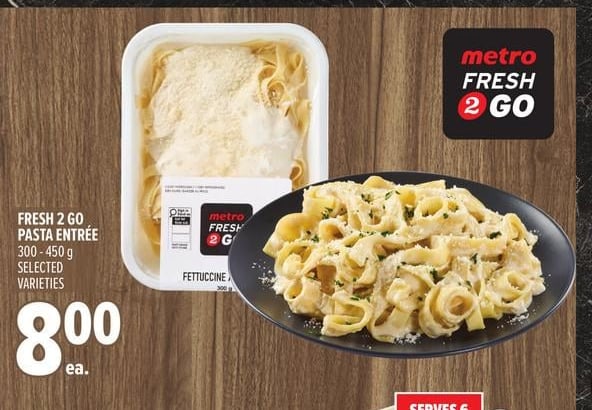 FRESH 2 GO PASTA ENTRÉE
