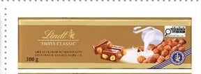 LINDT SWISS CLASSIC CHOCOLATE BARS