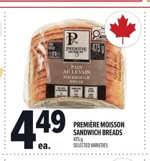 PREMIÈRE MOISSON SANDWICH BREADS