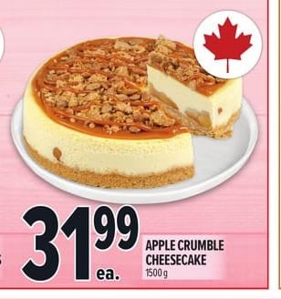 APPLE CRUMBLE CHEESECAKE