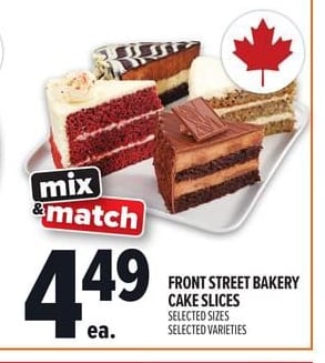 FRONT STREET BAKERY CAKE SLICES