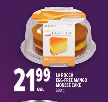 LA ROCCA EGG-FREE MANGO MOUSSE CAKE