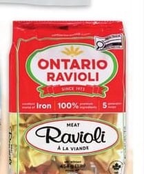 ONTARIO RAVIOLI OR GNOCCHI