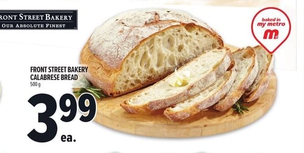 FRONT STREET BAKERY CALABRESE BREAD
