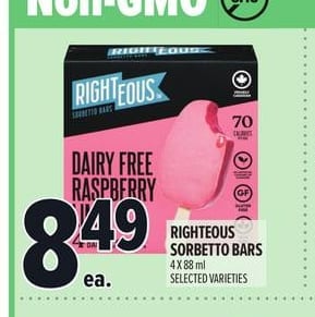 RIGHTEOUS SORBETTO BARS