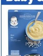 GERBER BABY CEREAL