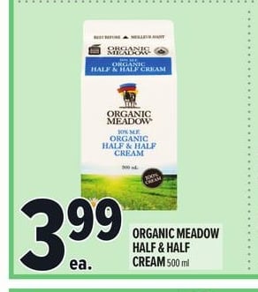 ORGANIC MEADOW HALF & HALF CREAM