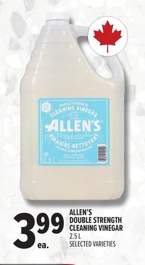 ALLEN'S DOUBLE STRENGTH CLEANING VINEGAR