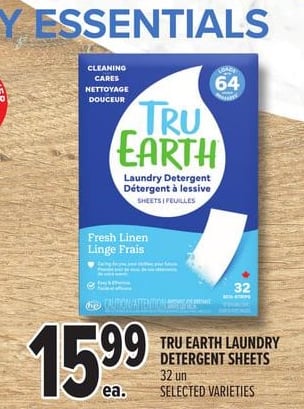 TRU EARTH LAUNDRY DETERGENT SHEETS