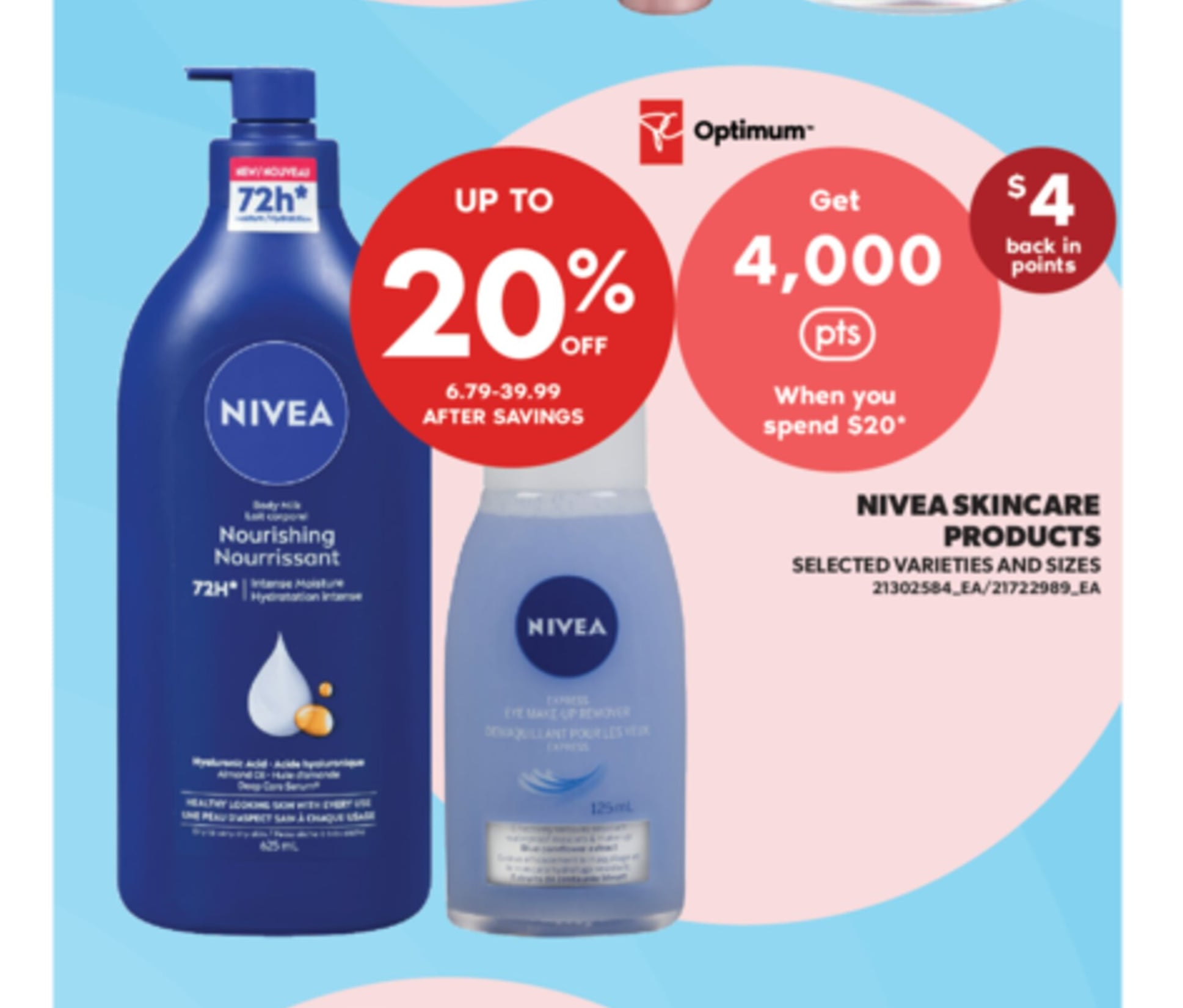 NIVEA SKINCARE PRODUCTS