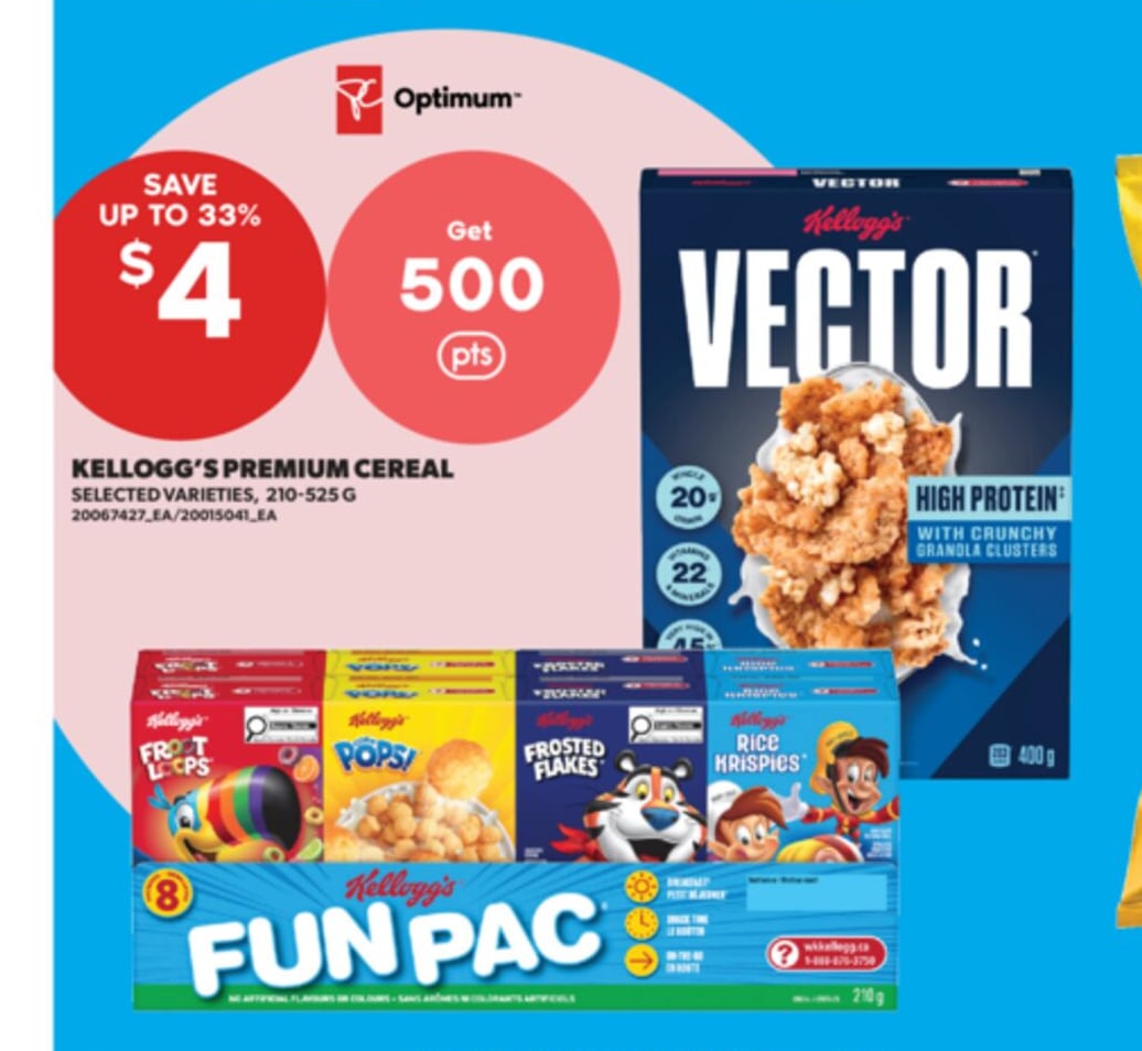 KELLOGG'S PREMIUM CEREAL, 210-525 G