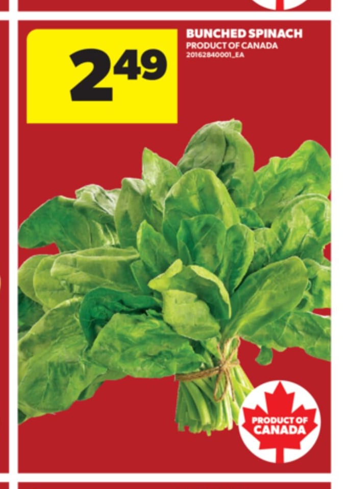 BUNCHED SPINACH