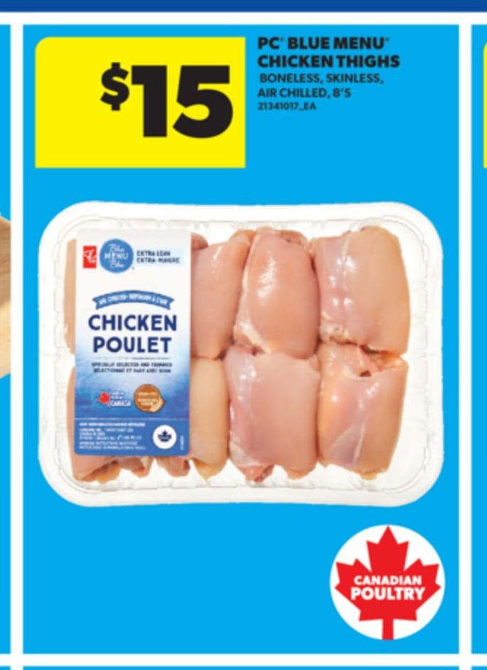 PC BLUE MENU® CHICKEN THIGHS, 2'S