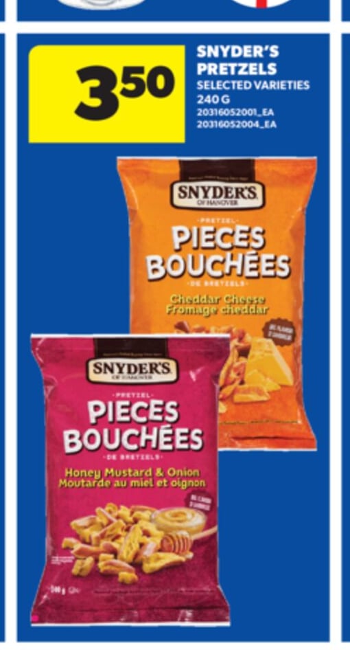 SNYDER'S PRETZELS, 240 G
