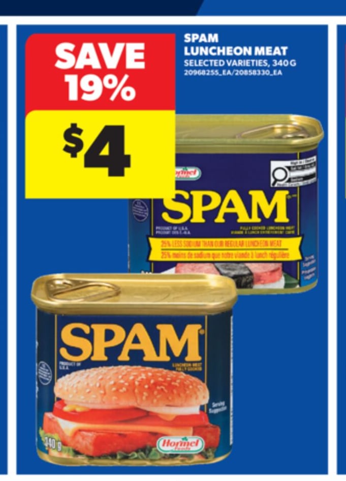 SPAM LUNCHEON MEAT, 340G