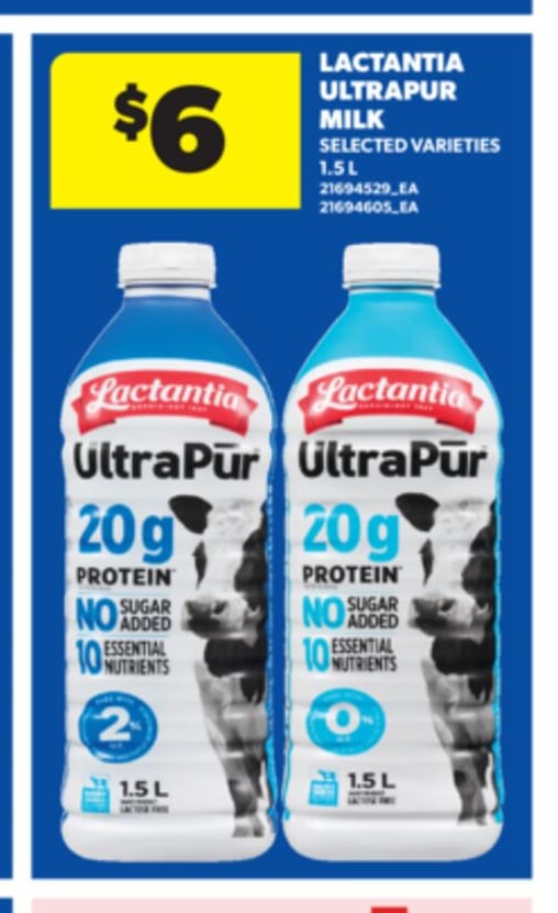 LACTANTIA ULTRAPUR MILK, 1.5 L