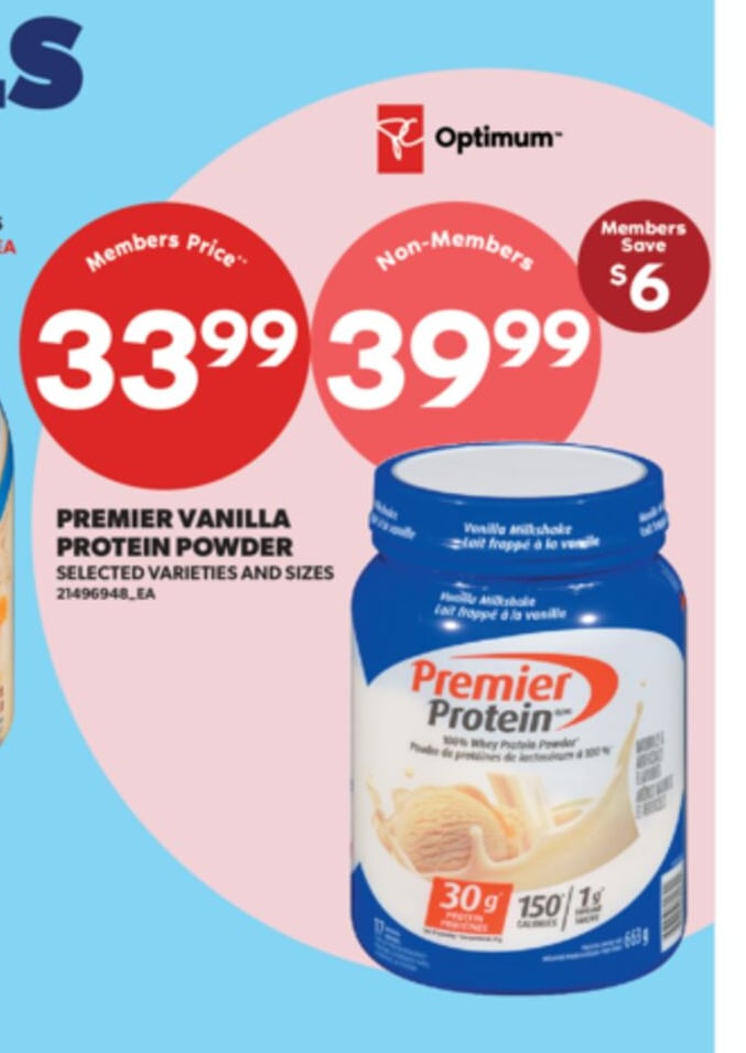 PREMIER VANILLA PROTEIN POWDER