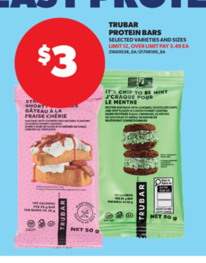 TRUBAR PROTEIN BARS