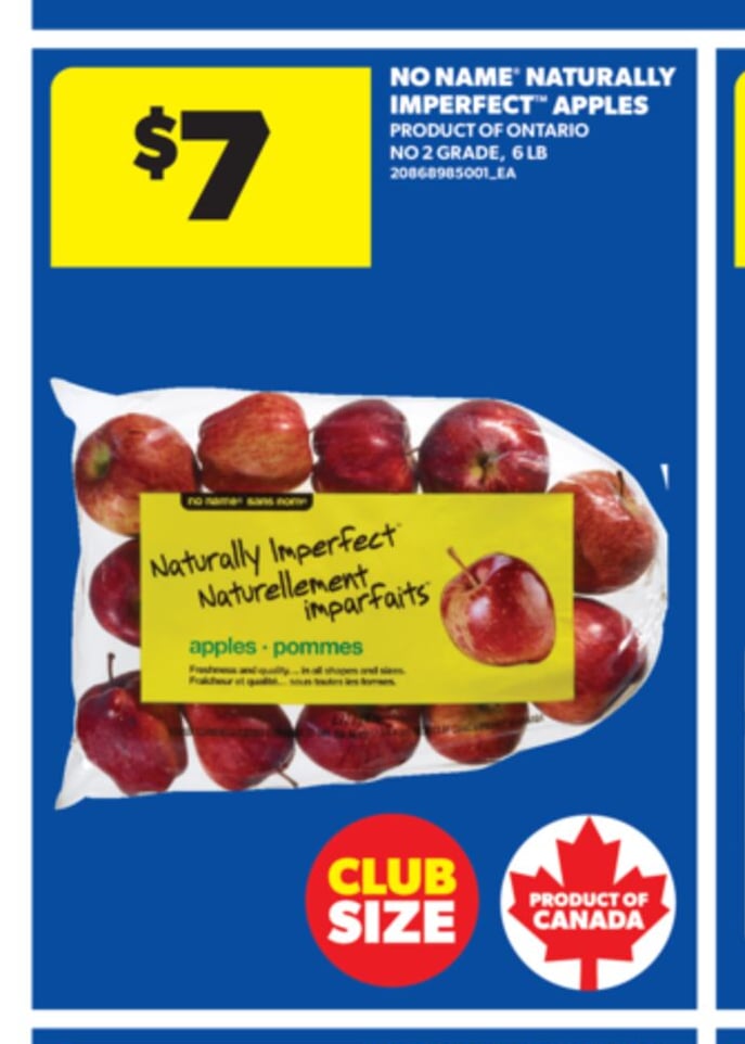 NO NAME® NATURALLY IMPERFECT™ APPLES, 6 LB