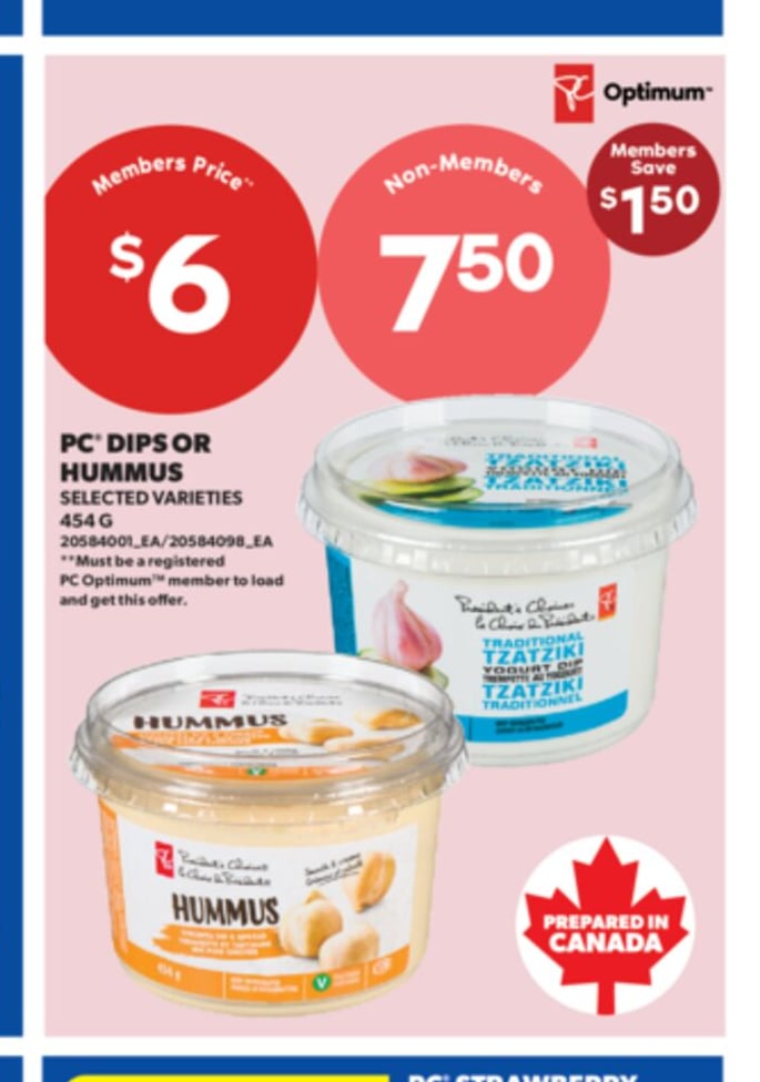 PC® DIPS OR HUMMUS, 454 G