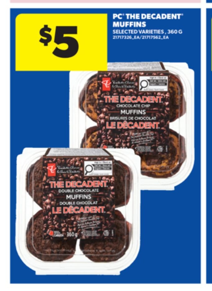 PC® THE DECADENT™ MUFFINS, 360 G
