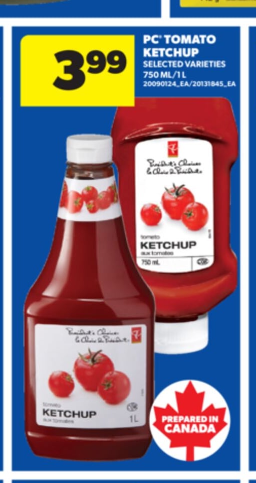 PC TOMATO KETCHUP, 750 ML/1 L