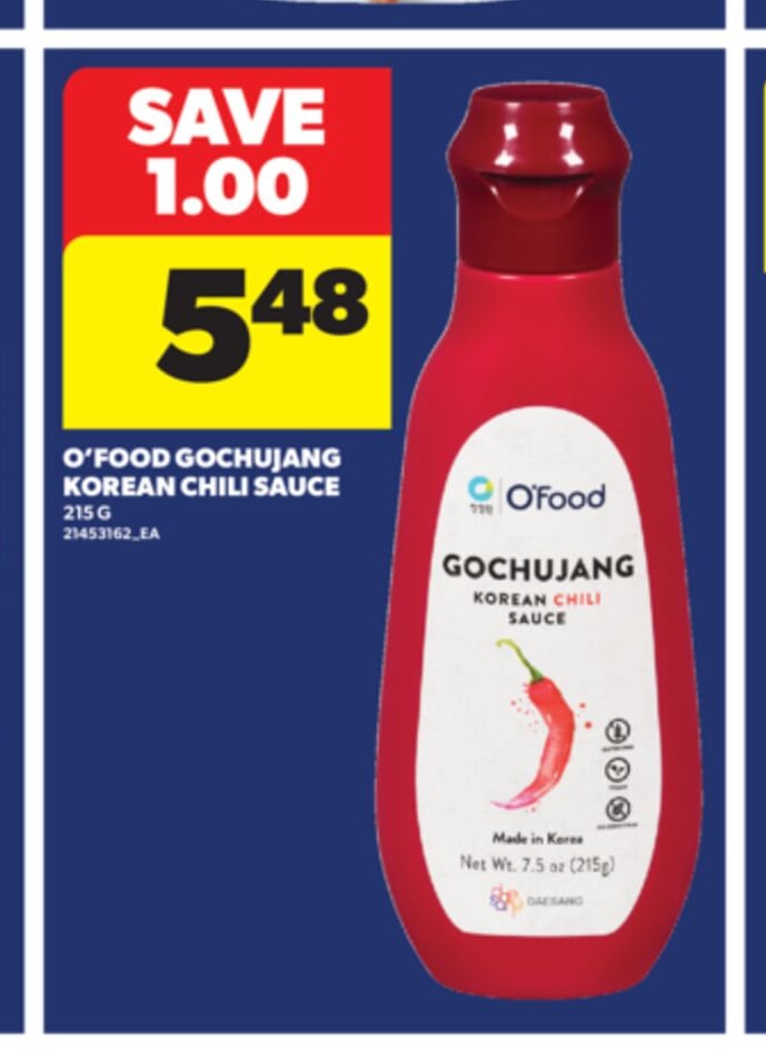 O'FOOD GOCHUJANG KOREAN CHILI SAUCE, 215 G