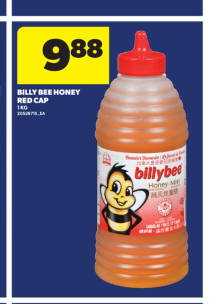 BILLY BEE HONEY RED CAP, 1 KG