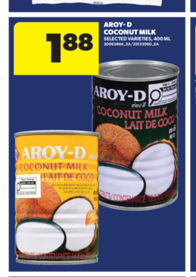 AROY-D COCONUT MILK, 400 ML