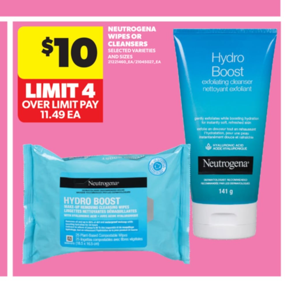 NEUTROGENA WIPES OR CLEANSERS
